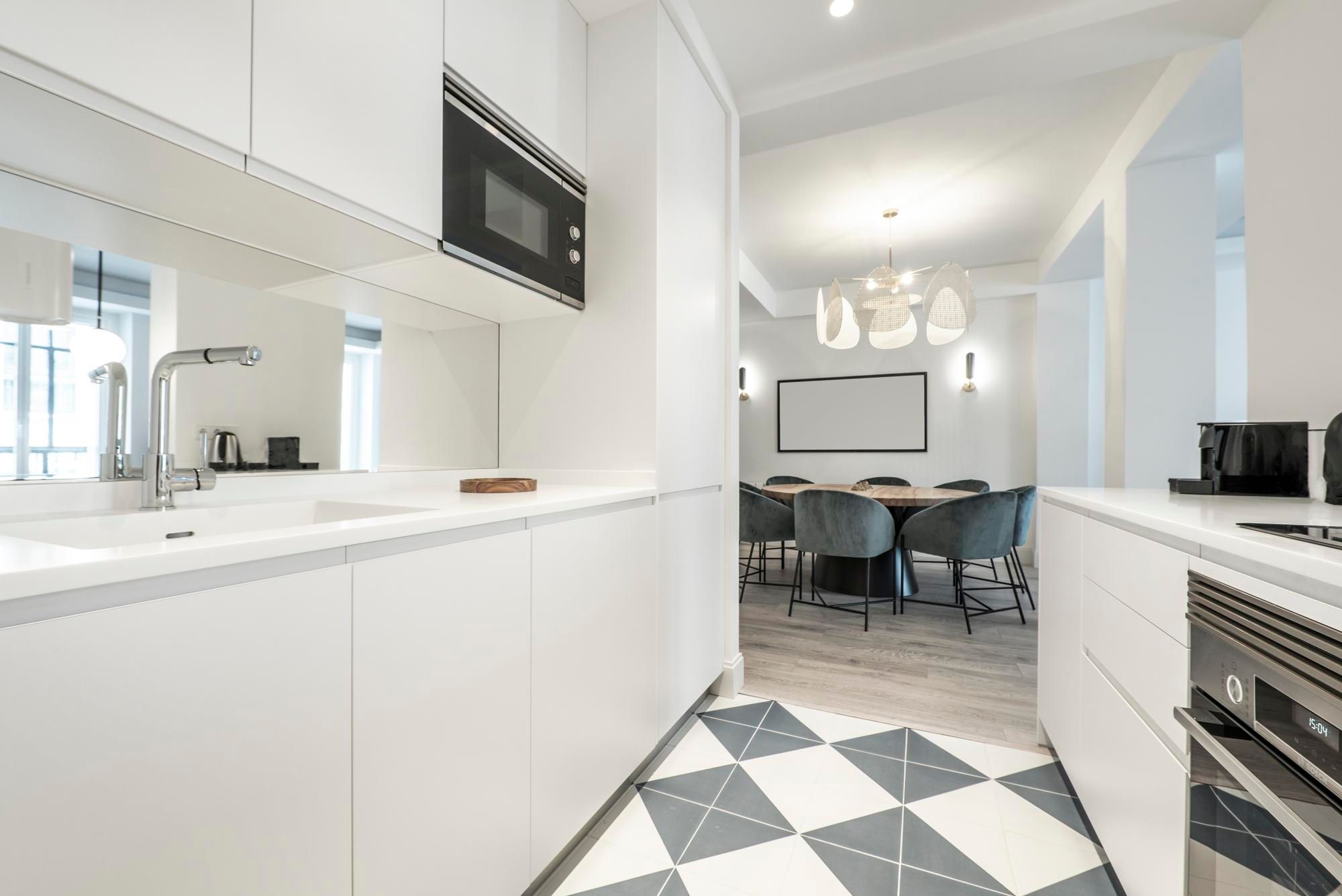 After: a freshly cleaned kitchen ready for the homeowner or next guest