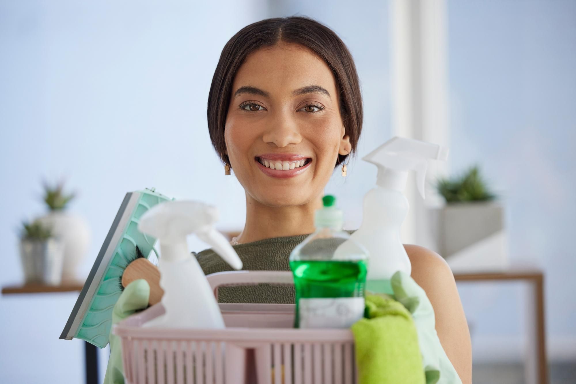 An Ascend Cleaning and Care team member ready for the next job